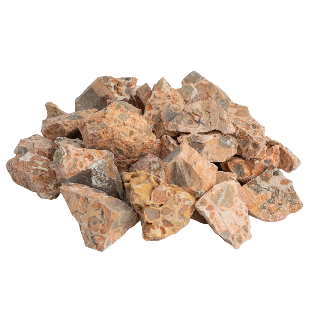 Ruwe Edelsteen Kalkooliet / Leopardiet – 1000 gram