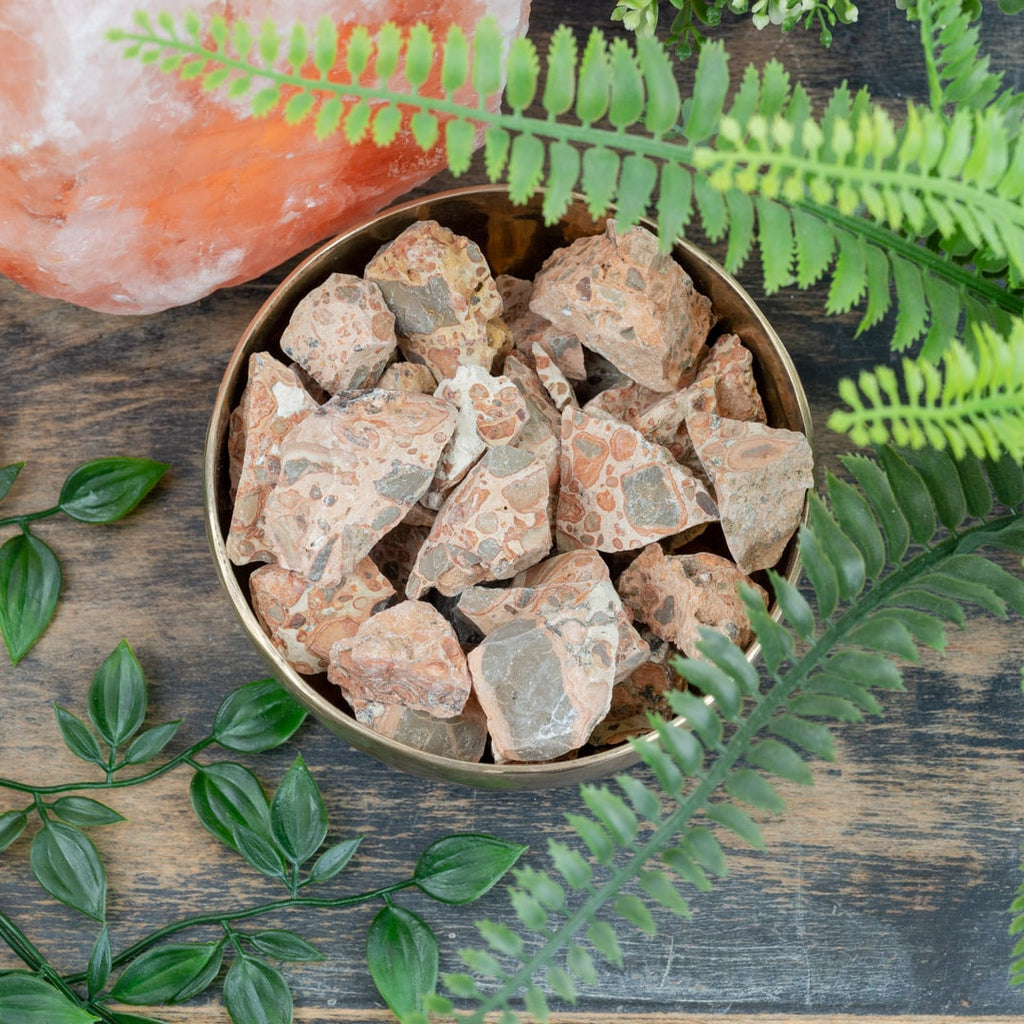 Ruwe Edelsteen Kalkooliet / Leopardiet – 1000 gram