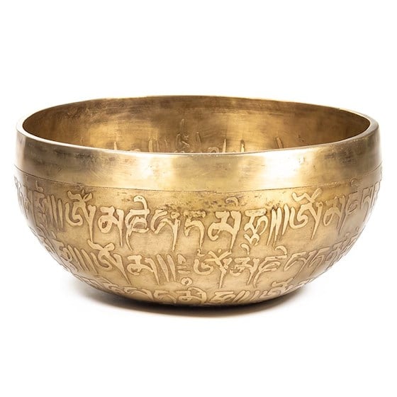 Klankschaal Tibet Gegraveerd (22 cm)