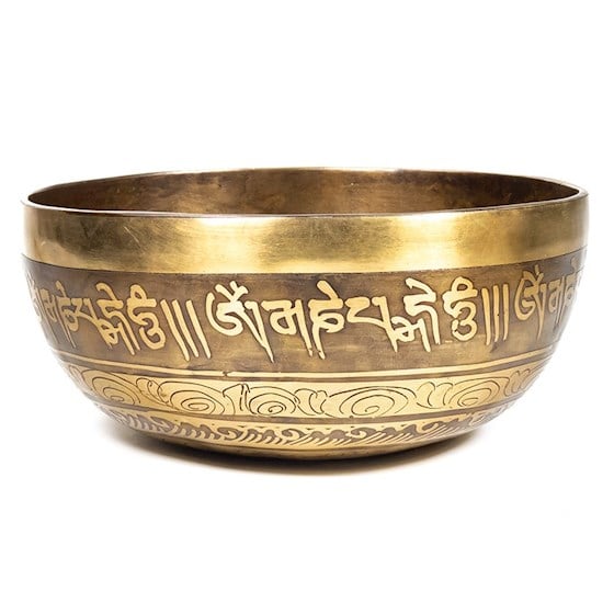 Klankschaal Tibet Gegraveerd (20 cm)
