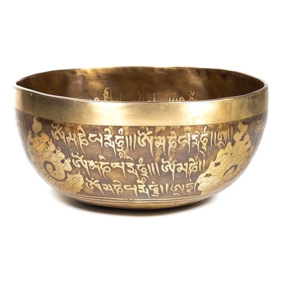 Klankschaal Tibet Gegraveerd (22 cm)