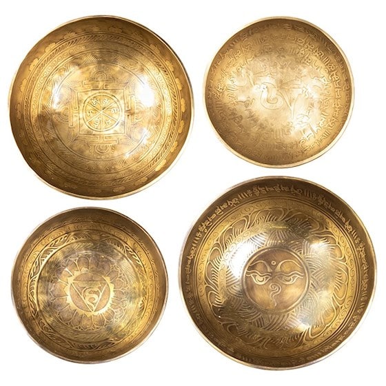 Klankschaal Tibet Gegraveerd (24 cm)