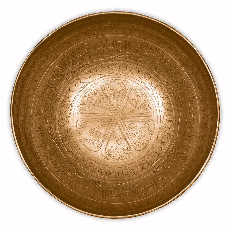 Klankschaal Tibet Gegraveerd (33 cm)