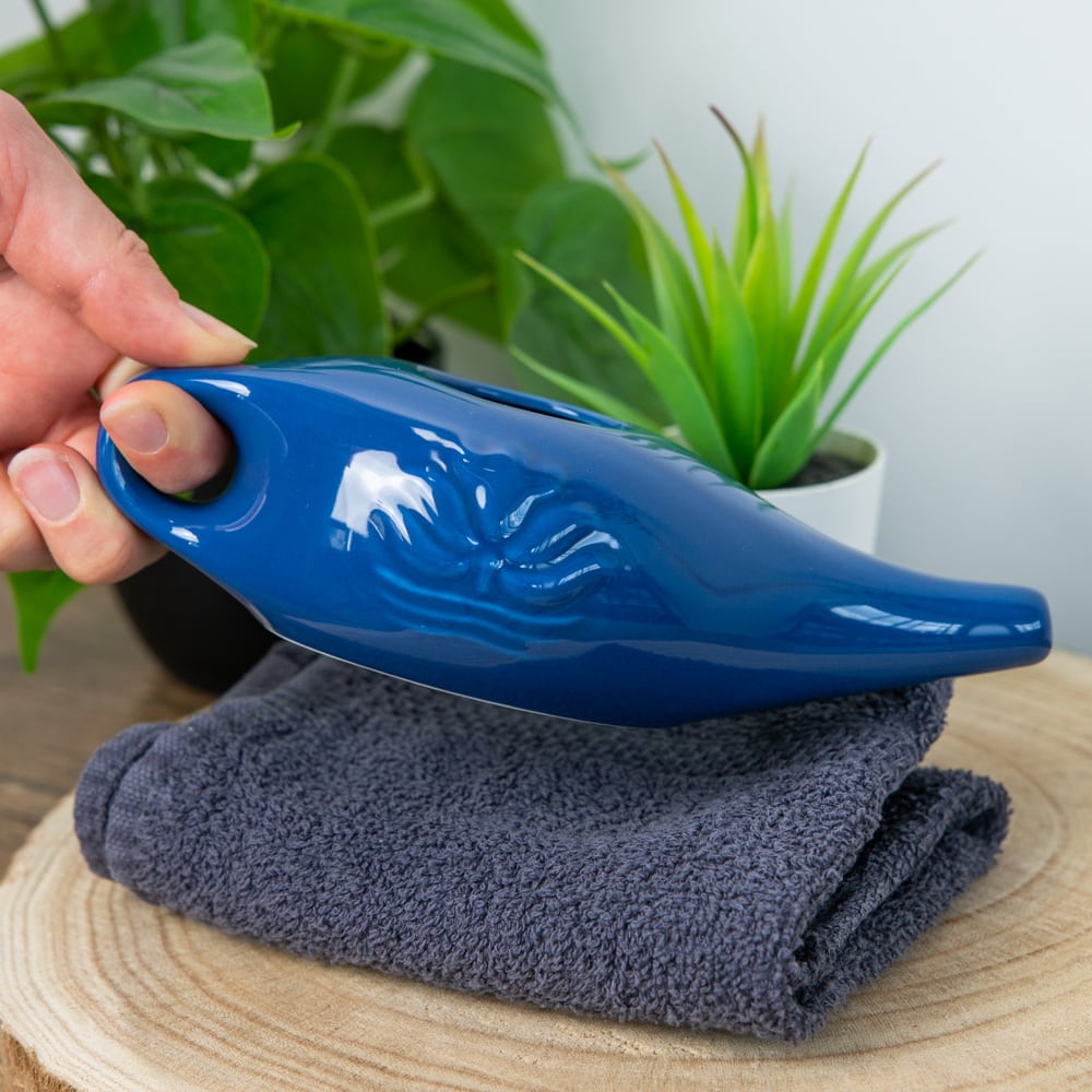 Neti Pot Ceramic – Navy Blue 250ml-Global Food Hub