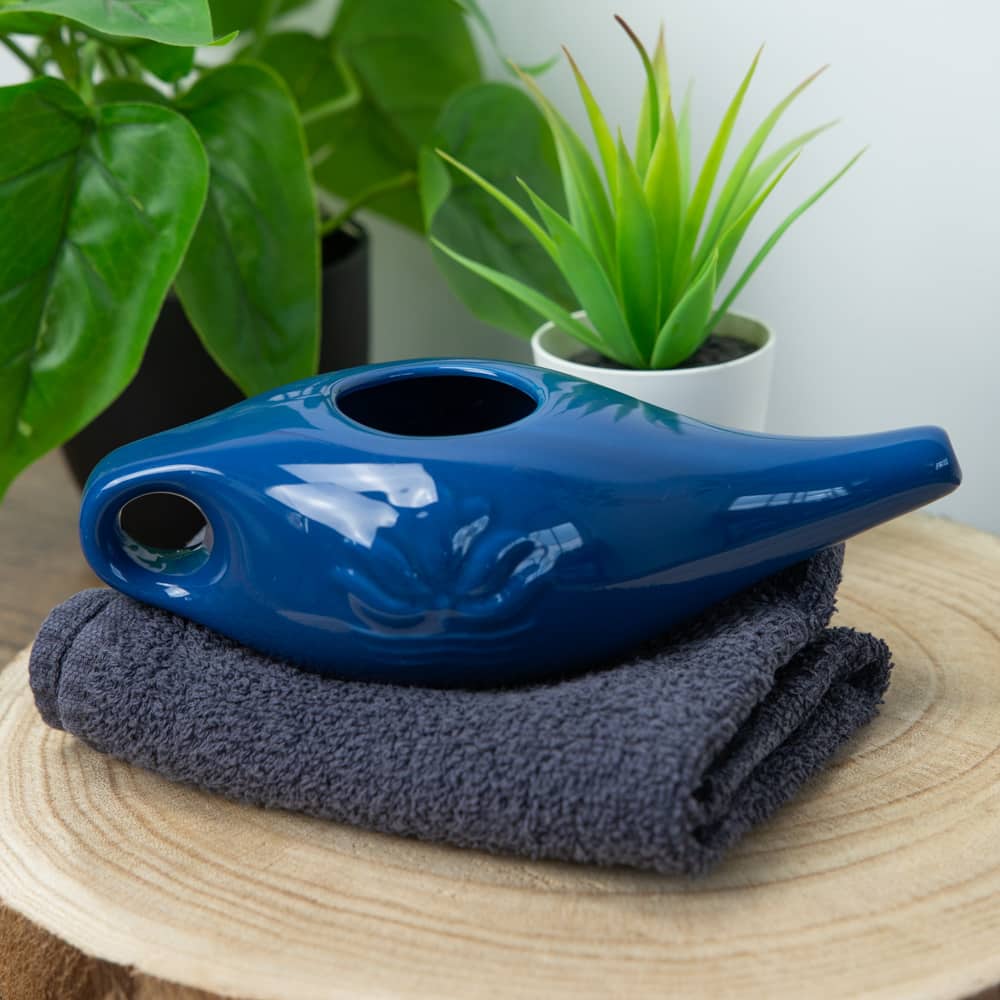 Neti Pot Ceramic – Navy Blue 250ml-Global Food Hub