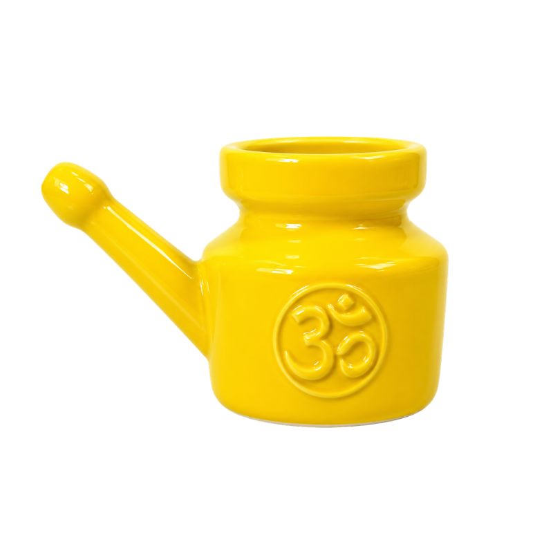 Neti Pot Ceramic – Yellow 300g-Global Food Hub