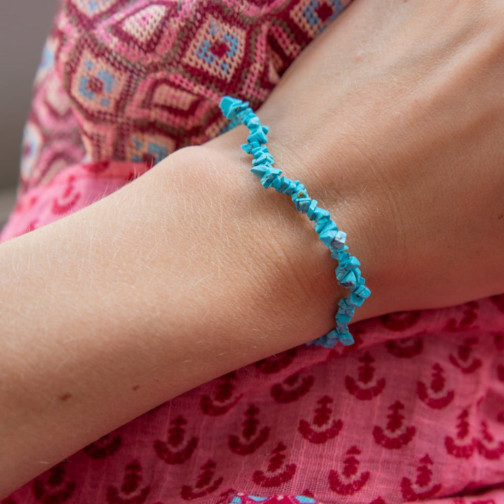 Edelsteen Splitarmband Turkoois Blauw