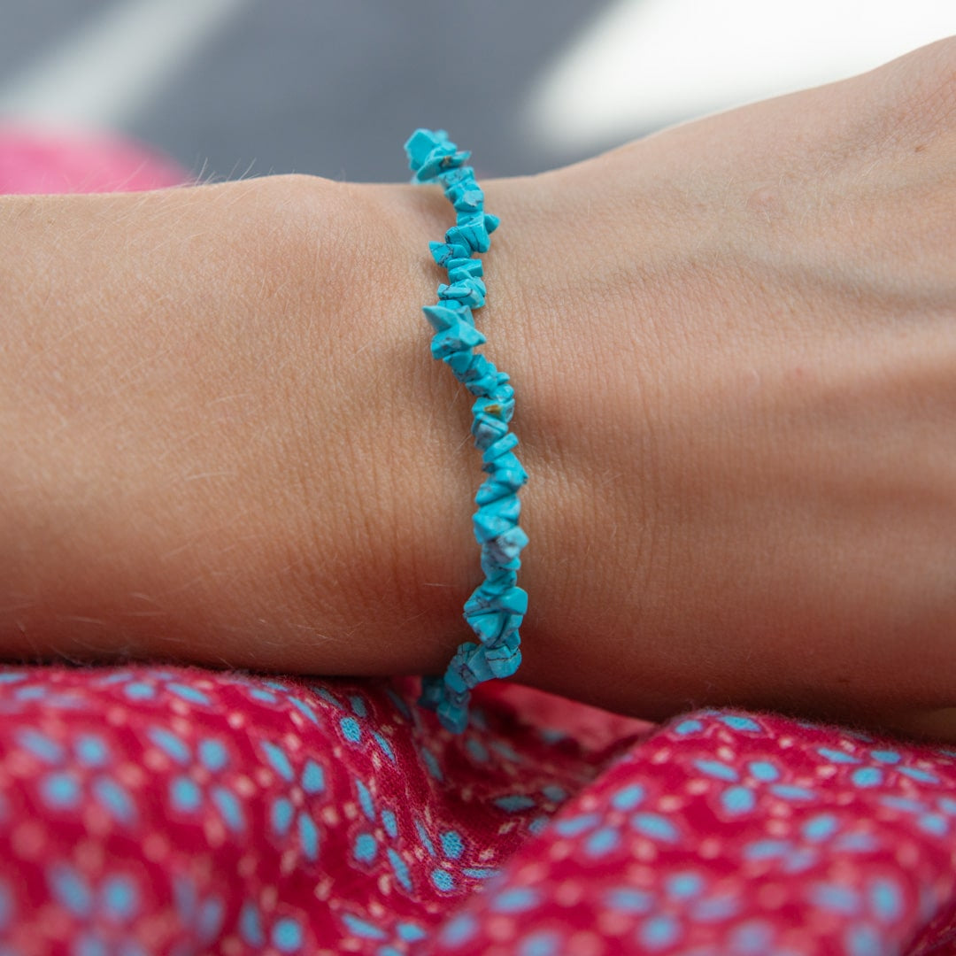 Edelsteen Splitarmband Turkoois Blauw
