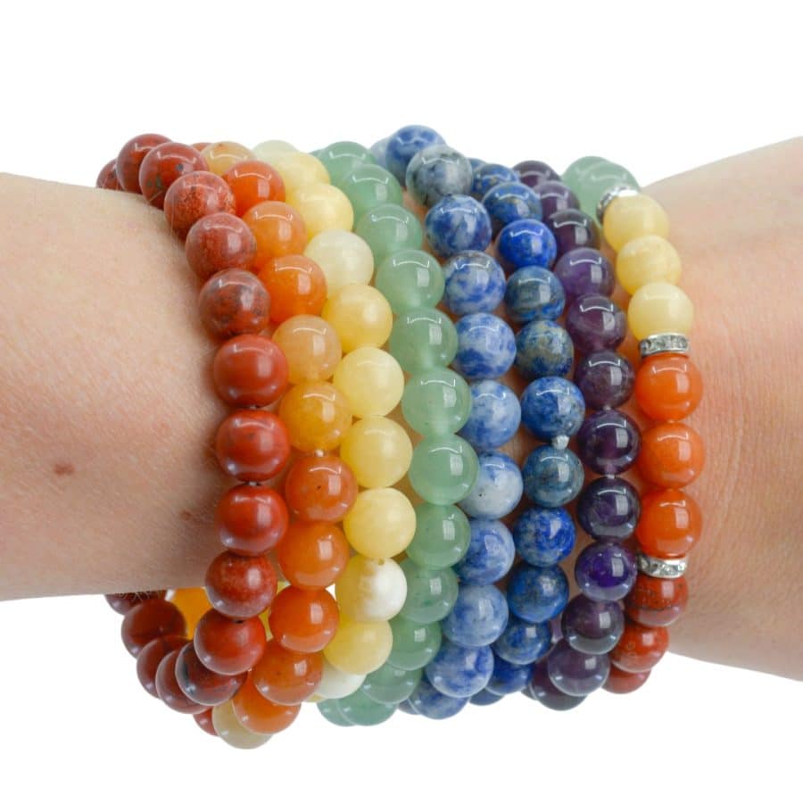7 Chakra Armbanden Set (met 8 Armbanden)