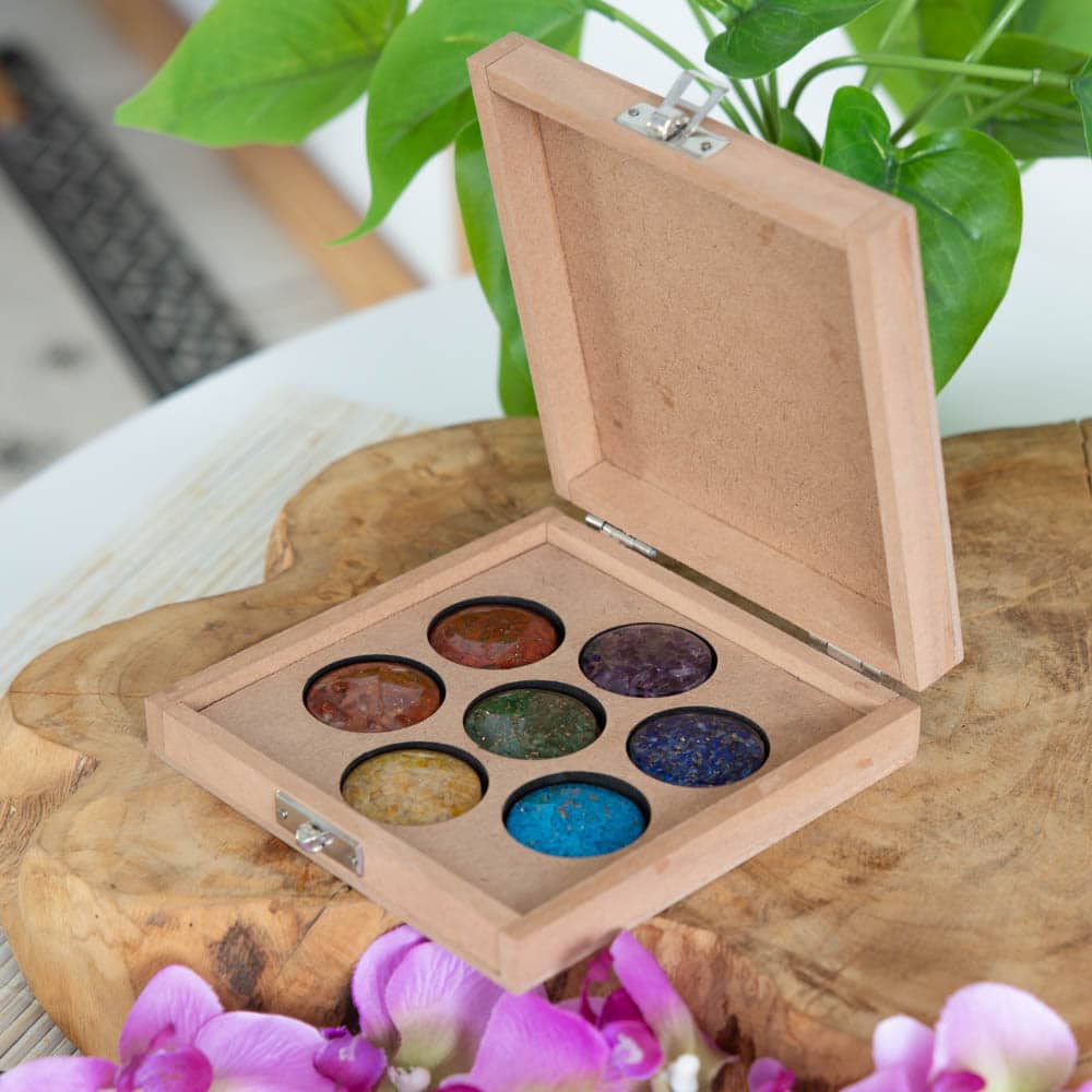 Orgone Chakra Stenen in Opbergdoos