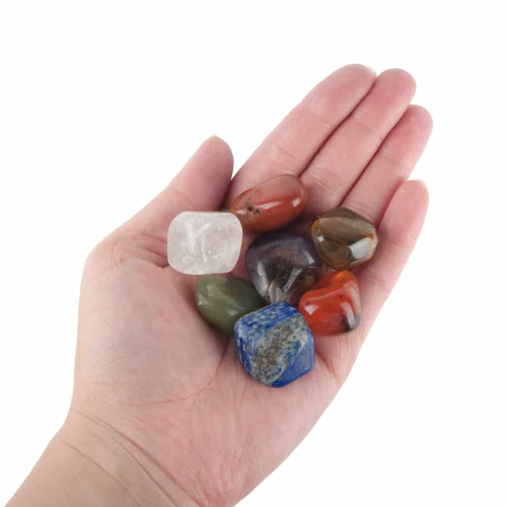 7 Chakra Trommelstenen Set