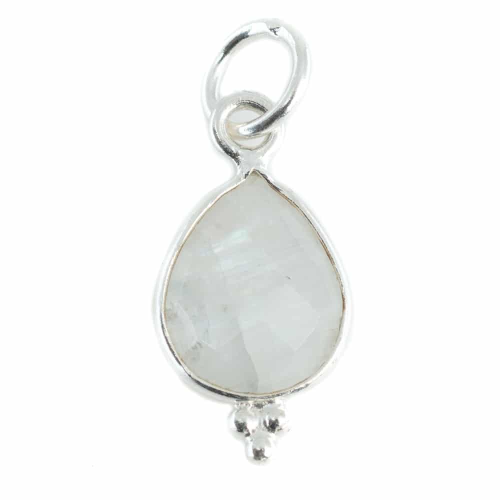 Geboortesteen Hanger Juni Maansteen 925 Zilver – 10 mm