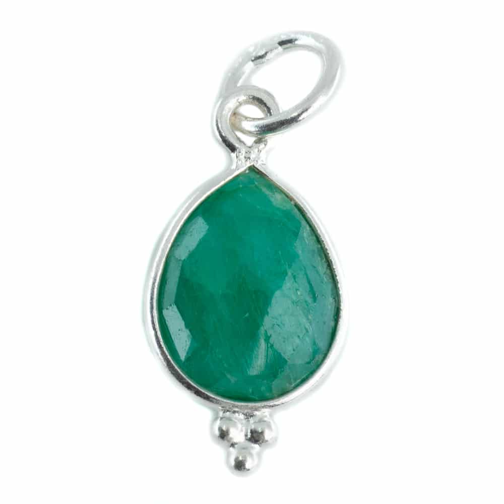 Geboortesteen Hanger Mei Smaragd 925 Zilver – 10 mm