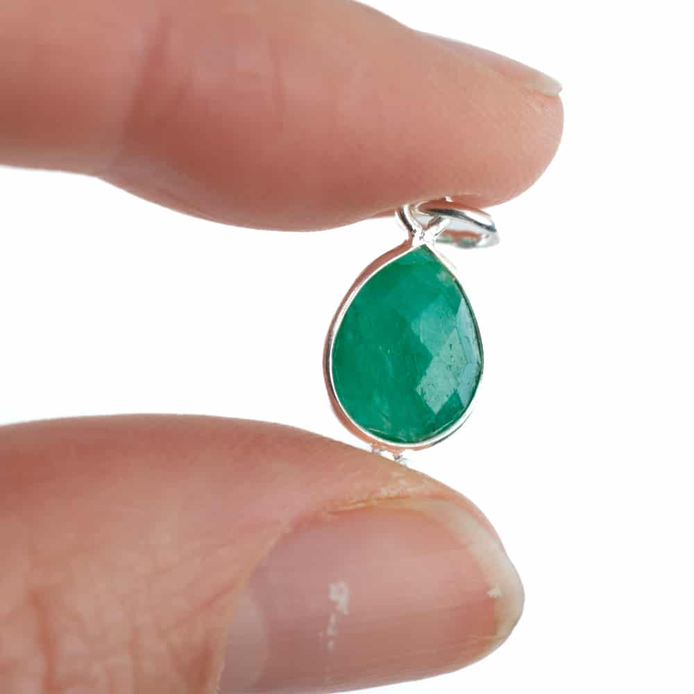 Geboortesteen Hanger Mei Smaragd 925 Zilver – 10 mm