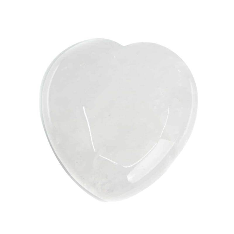 Rock Crystal Heart Palm Stone-Global Food Hub
