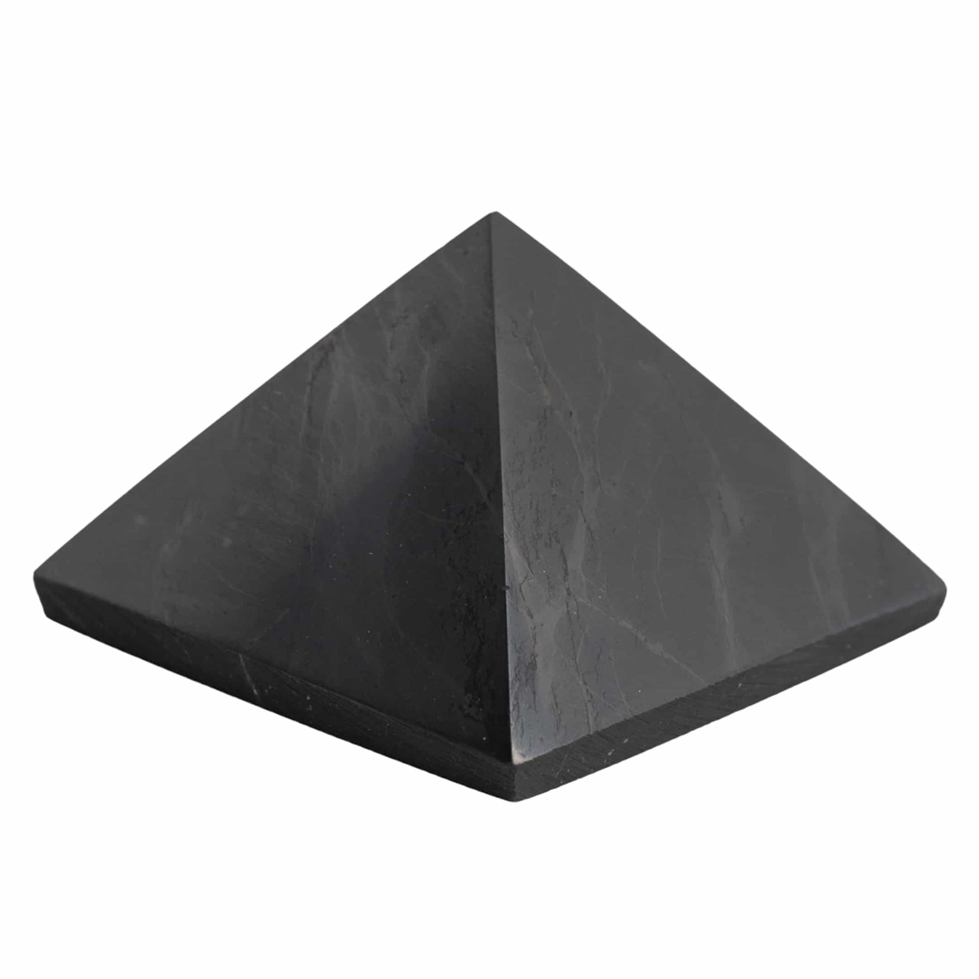 Edelsteen Piramide Shungiet Gepolijst – 40 mm