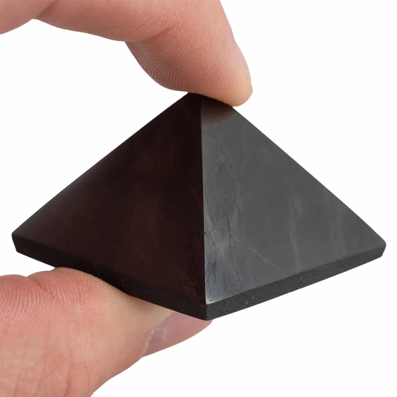 Edelsteen Piramide Shungiet Gepolijst – 40 mm