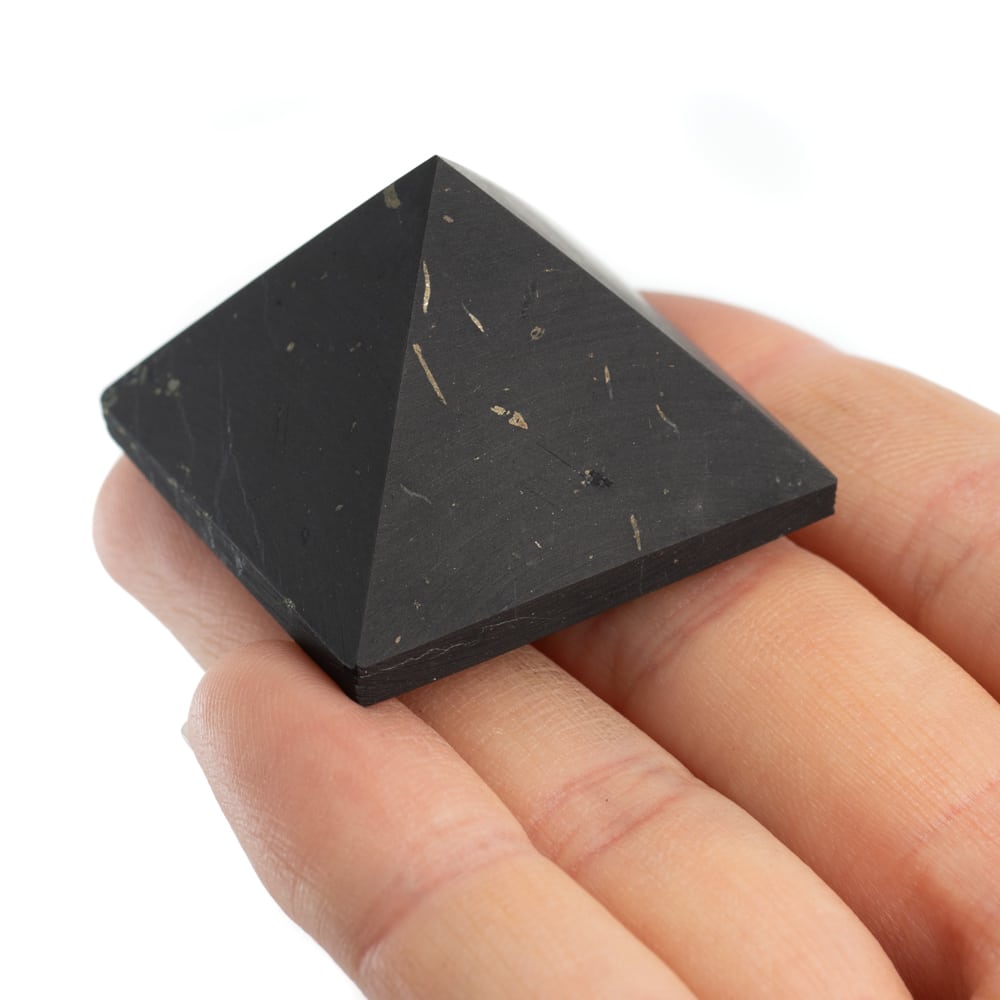 Edelsteen Piramide Shungiet Ongepolijst – 30 mm