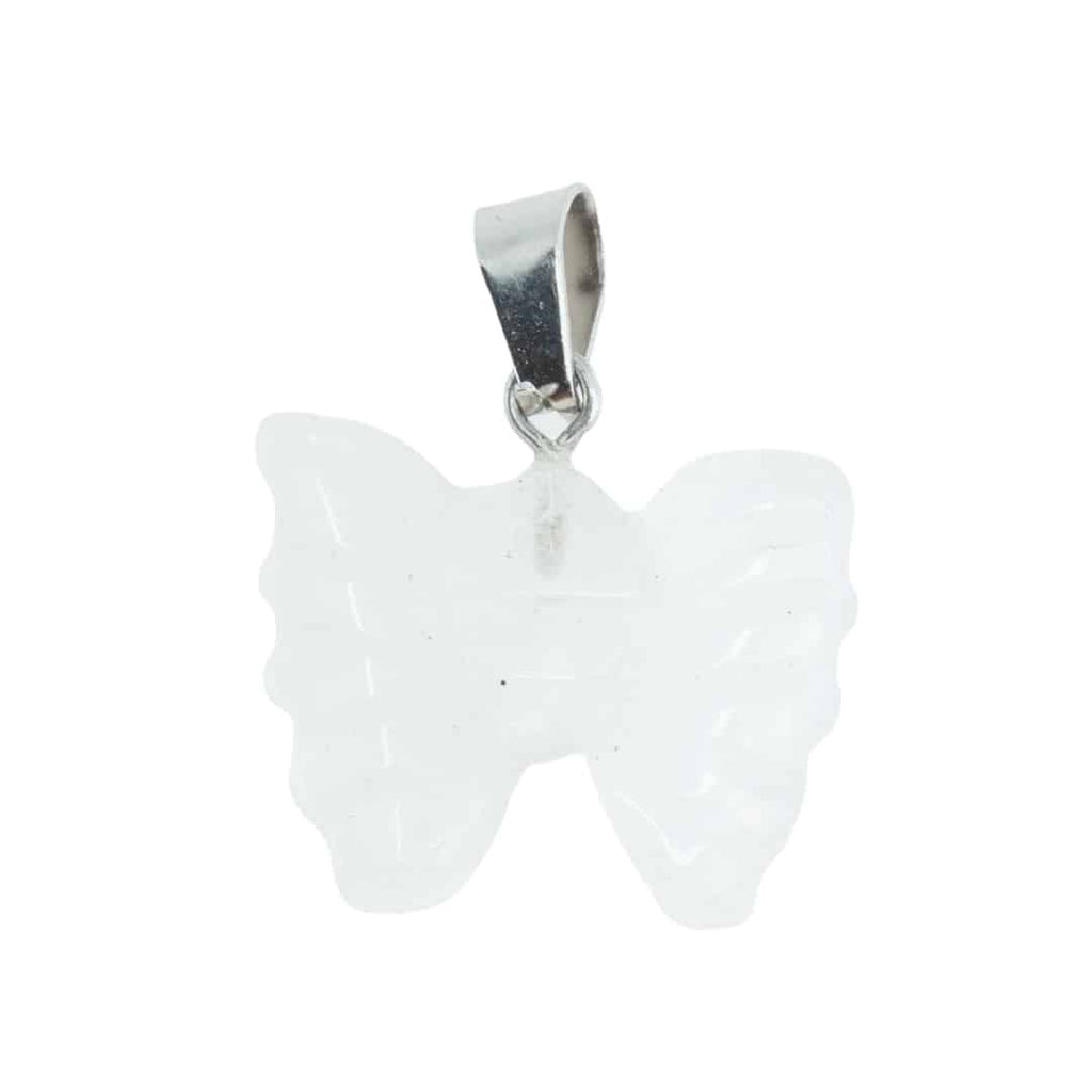 Edelsteen Hanger Vlinder – Bergkristal (20 mm)