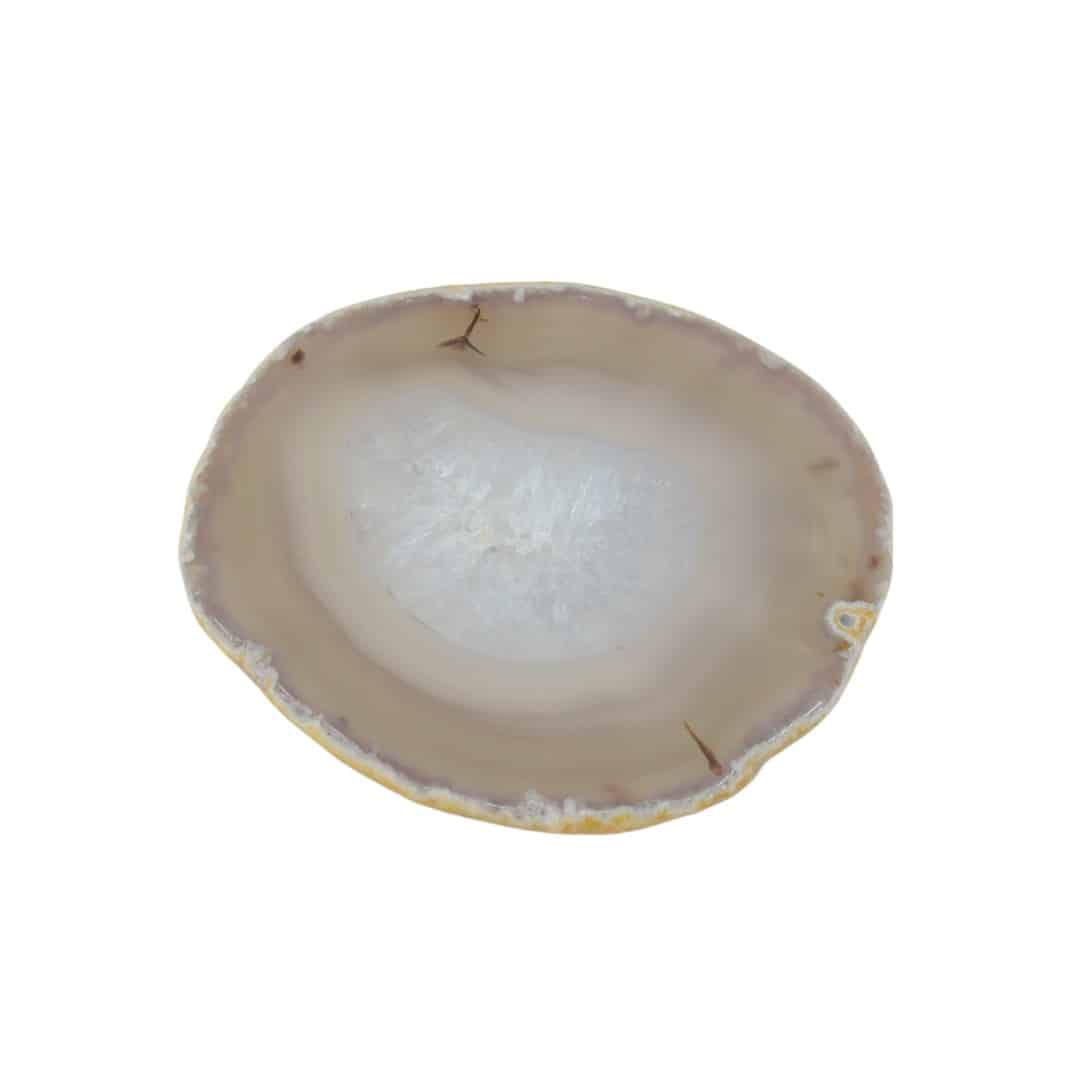 Schijf Grijze Agaat Middel (6 – 8 cm)