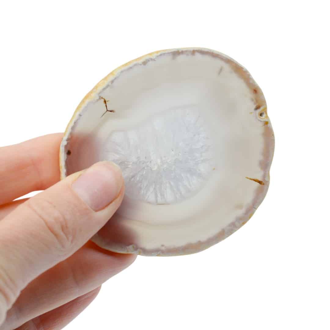 Schijf Grijze Agaat Middel (6 – 8 cm)