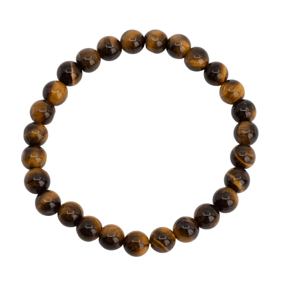 Edelsteen Armband Heren Groot Tijgeroog (8mm, 21 cm)