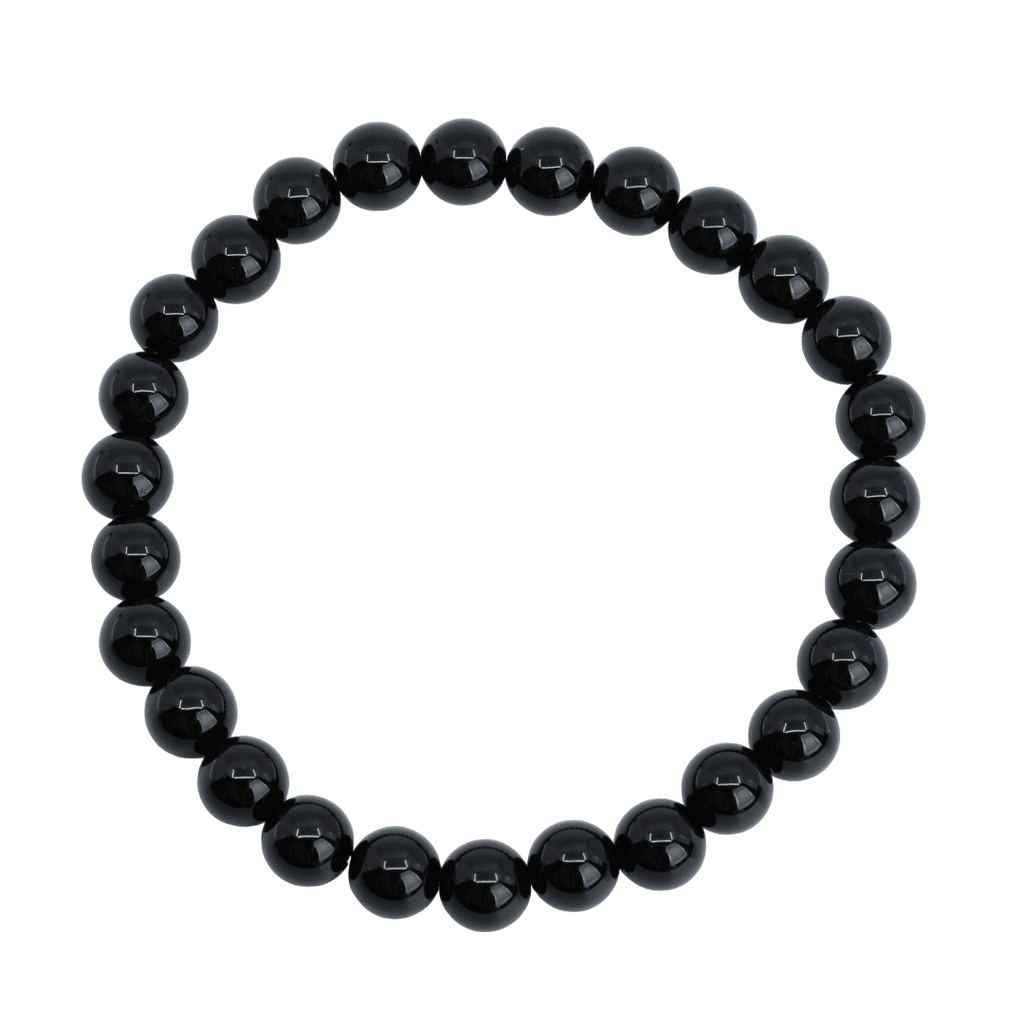 Edelsteen Armband Heren Groot Zwarte Onyx (8mm, 21 cm)