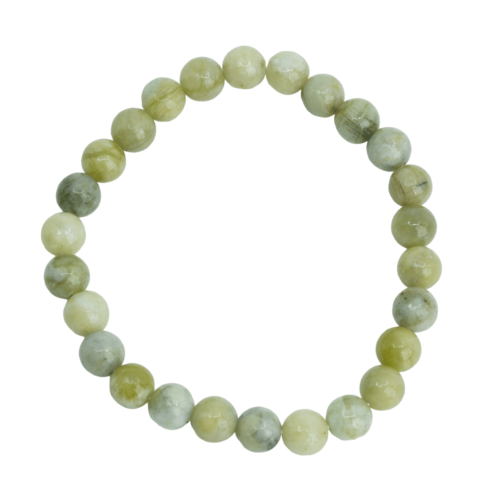Edelsteen Armband Heren Groot Groene Jade (8mm, 21 cm)