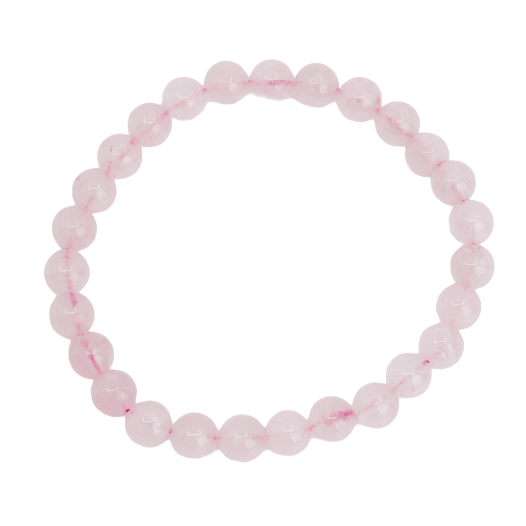 Edelsteen Armband Heren Groot Rozenkwarts (8mm, 21 cm)