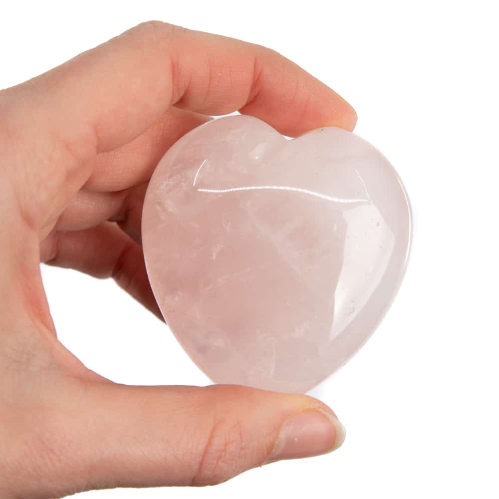 Edelstenen Hart Rozenkwarts Palmsteen – 60 mm