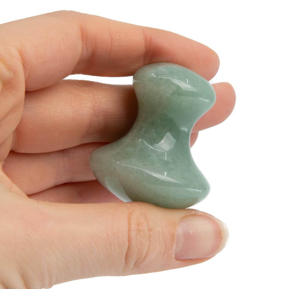 Edelstenen Guasha Massagehulp Groene Aventurijn Paddenstoel