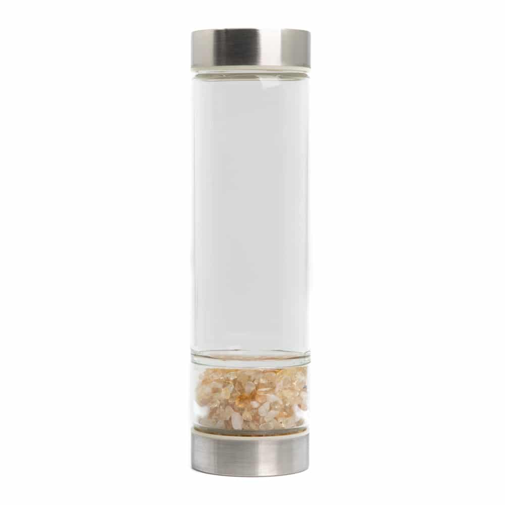 Spiru Edelsteen Waterfles Citrien – 400 ml