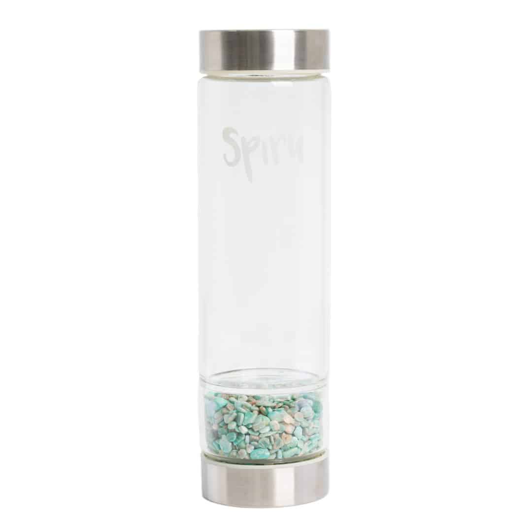 Spiru Edelsteen Waterfles Amazoniet – 400 ml