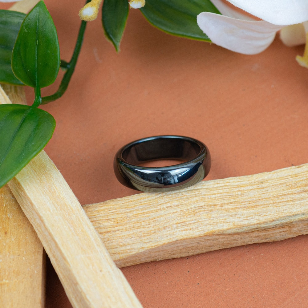 Edelstenen Ring Hematiet (6 mm – Maat 17)