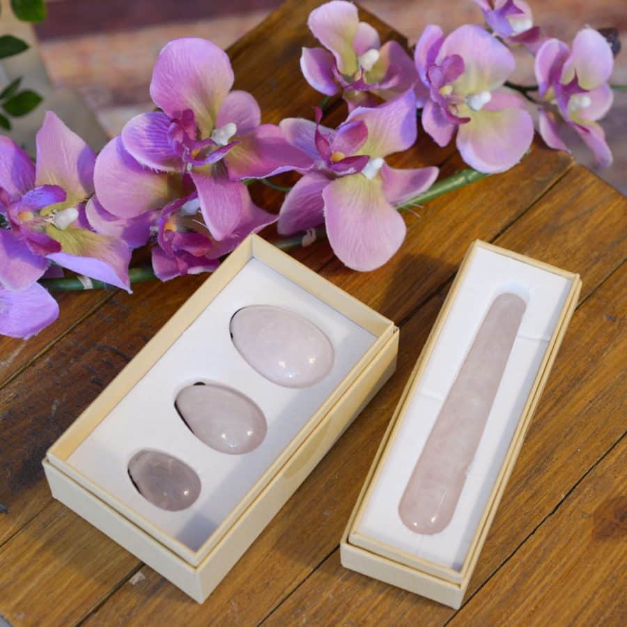 Rozenkwarts Yoni Massage Set
