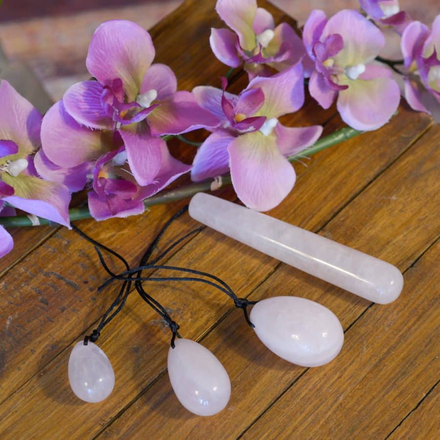 Rozenkwarts Yoni Massage Set