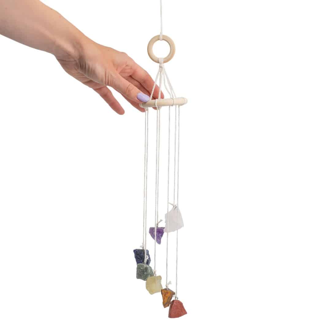 Edelsteen Windmobiel 7 Chakras (60-70 cm)