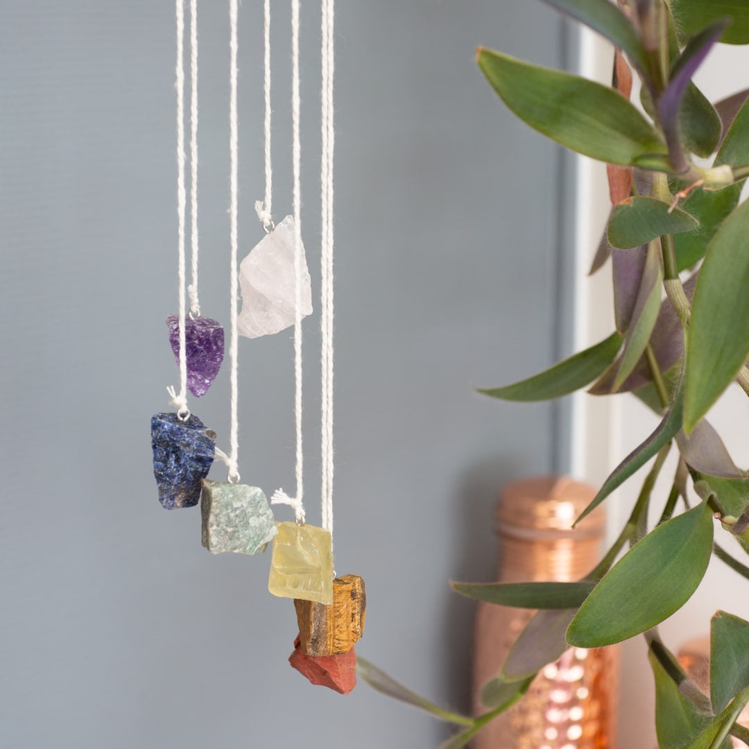 Edelsteen Windmobiel 7 Chakras (60-70 cm)