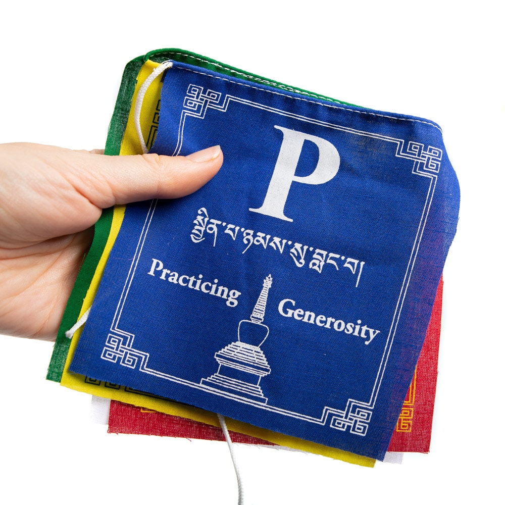 Gebedsvlaggen Tibetaans Katoen ‘Peace’ – 100 cm