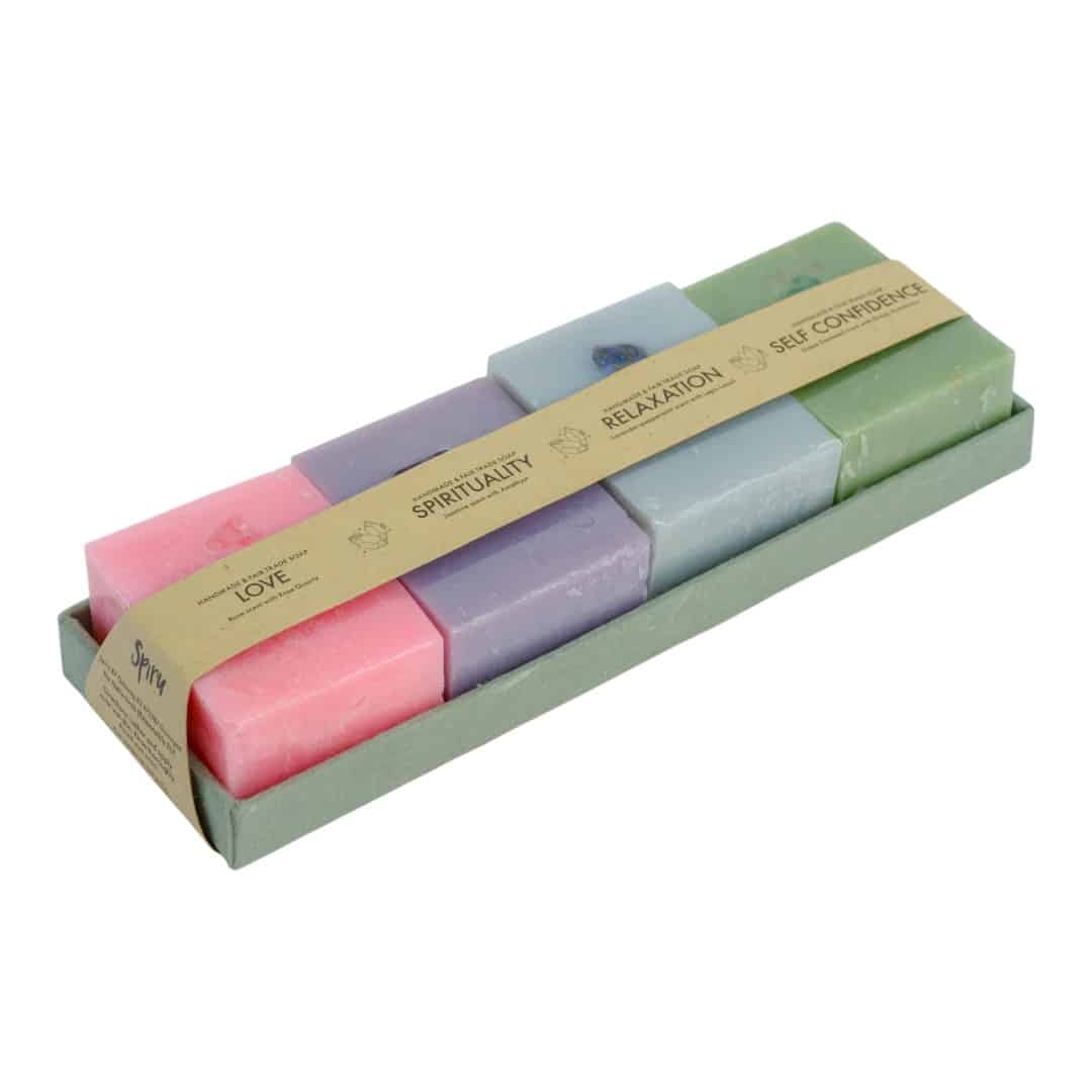 Spiru Fair Trade Edelsteen Zeep Giftset
