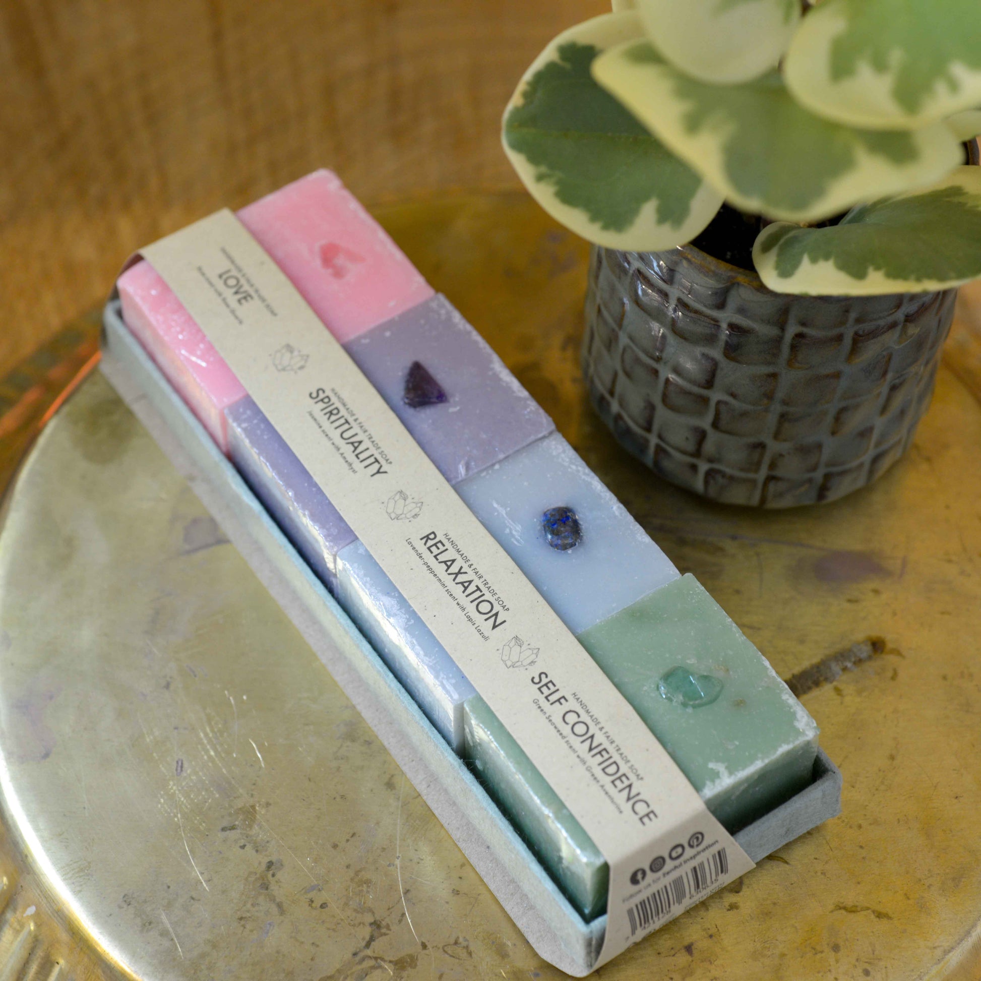 Spiru Fair Trade Edelsteen Zeep Giftset