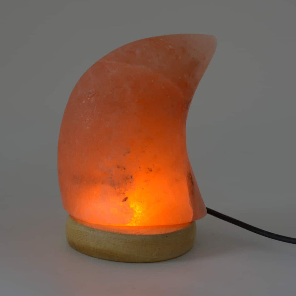 Himalaya Zoutlamp Halve Maan – USB aansluiting