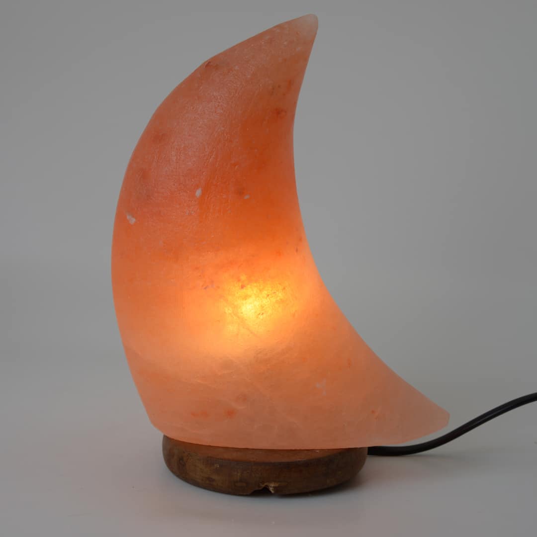 Himalaya Zoutsteen Lamp Halve Maan