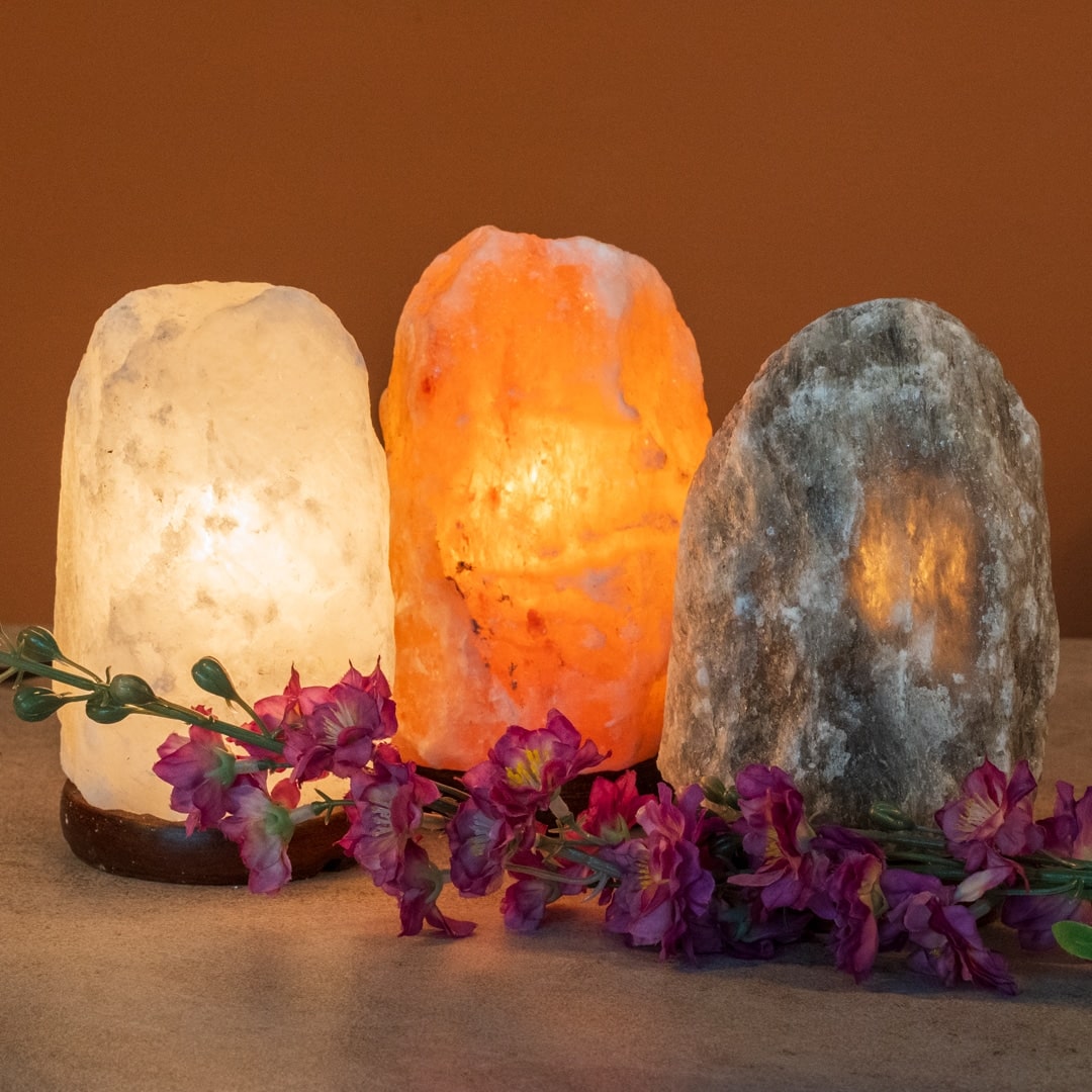 Himalaya Zoutlamp Set – Drie Kleuren