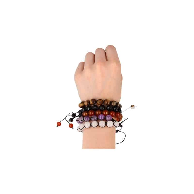 Amethist Shamballa Armband (10 mm)
