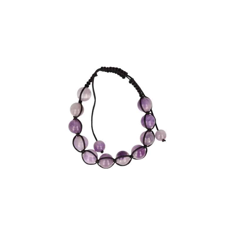 Amethist Shamballa Armband (10 mm)