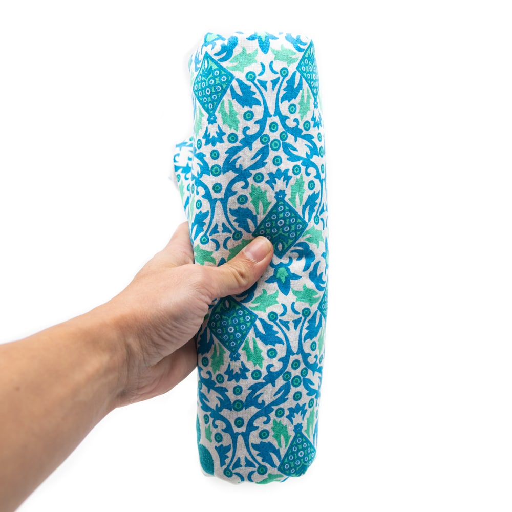Authentiek Wandkleed Mandala Katoen Groen/ Blauw (215 x 135 cm)