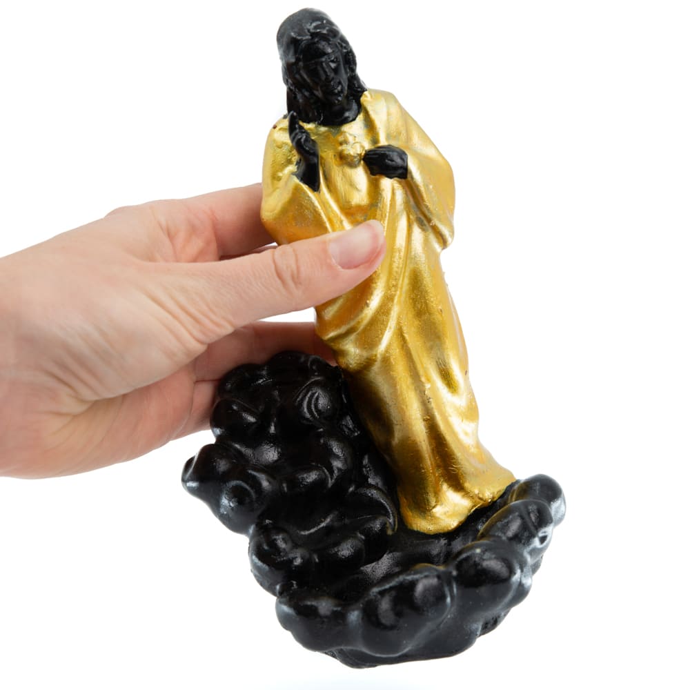 Backflow Wierook Houder Waterval Jezus Polyresin (18 cm)