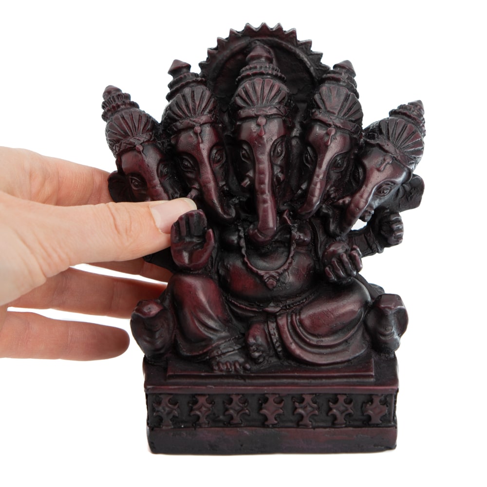 Beeld Ganesha met Vijf Hoofden (13 cm)