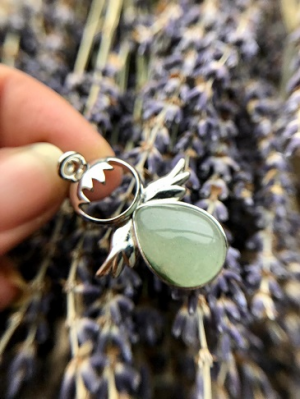 Beschermengel Hanger Aventurijn Groen – Maart